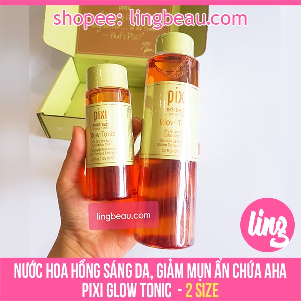 Pixi Glow Tonic Toner tẩy da chết
