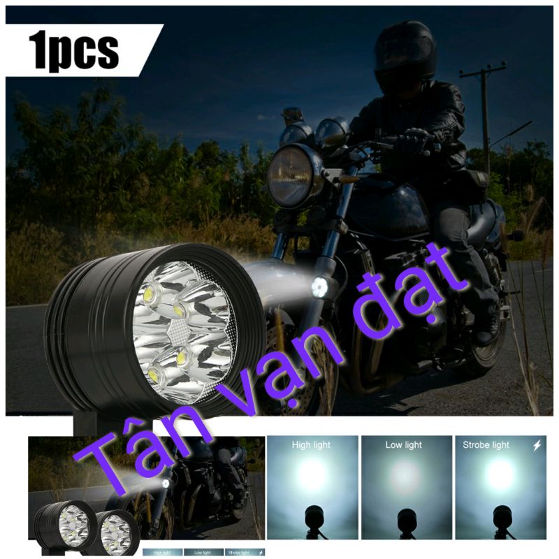 Bóng đèn led đèn trợ sáng L4 L6 sáng 3 chế độ và các tùy chọn tặng công tắc On Off