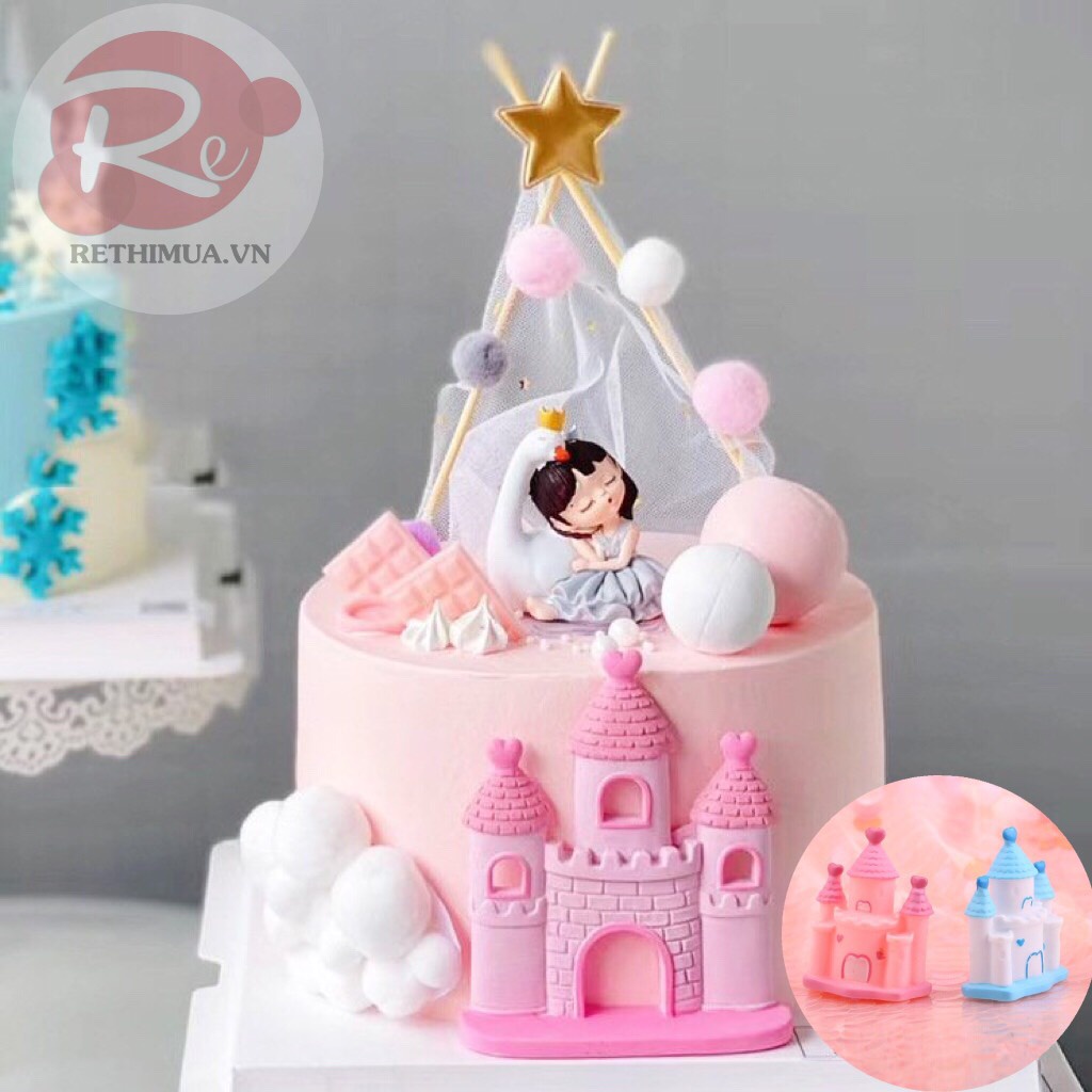 [SIÊU RẺ❤️] – Lâu đài - Trang trí bánh sinh nhật bánh kem