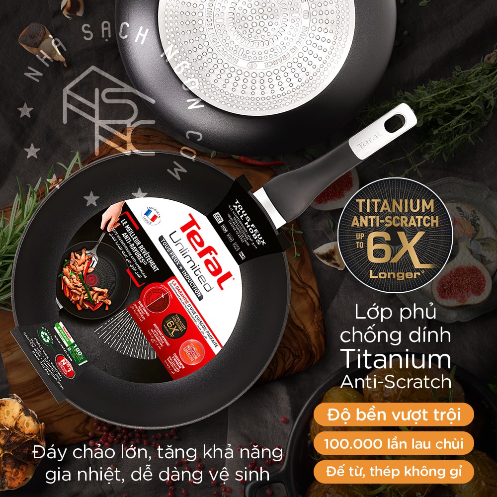 Chảo sâu lòng Tefal Unlimited 28 cm - G2551902