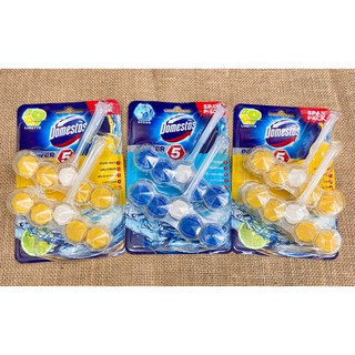 PACK 2 THANH TREO BỒN CẦU DOMESTOS KHỬ MÙI HÔI & TẨY RỬA MẢNG BÁ