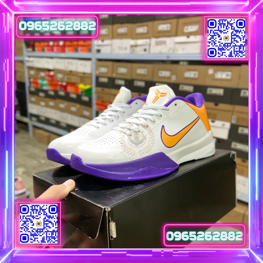 386429-102 Nhận Order Hỗ Trợ Free Ship Giày Best Quality Sneaker ***Nike Zoom Kobe V Protro 5