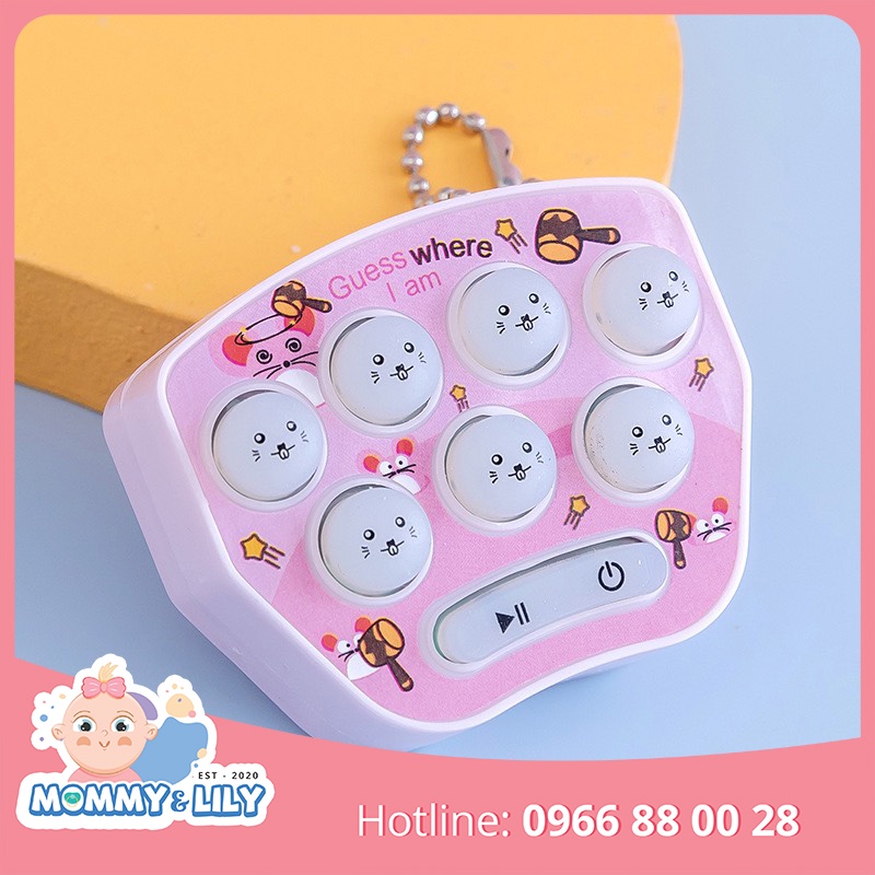 Đập chuột mini móc treo xả stress hiệu quả