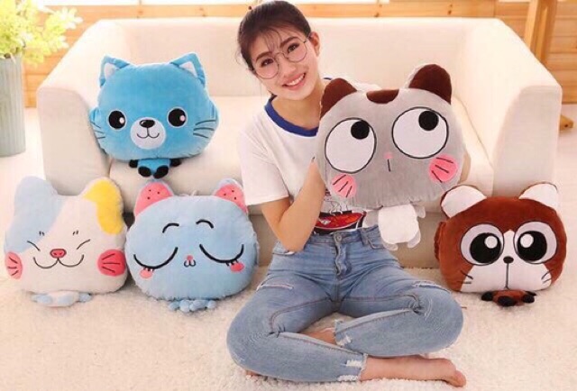 Chăn gối hình thú 3in1