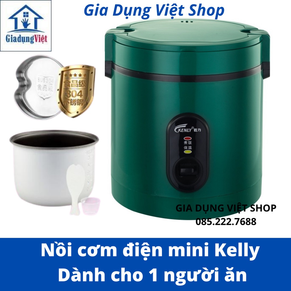 Nồi cơm mini KENLY có quai xách - Bảo hành 3 tháng