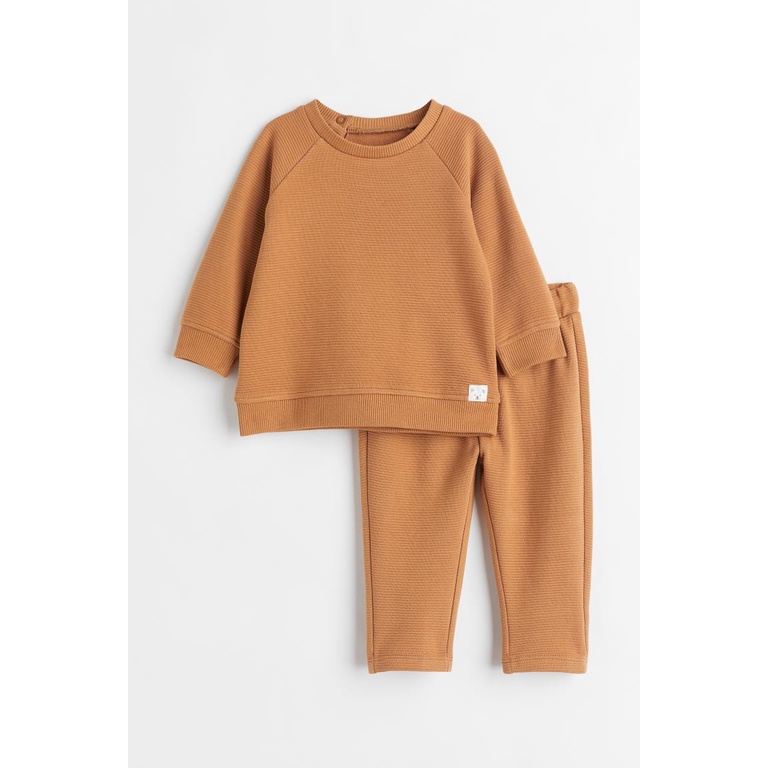 Bộ thun tăm bé trai HM