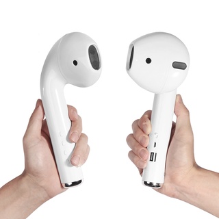 Loa bluetooth hình tai nghe Airpods khổng lồ cực hót - Loa tai nghe bluetooth MK201/TF FM Aux Mic