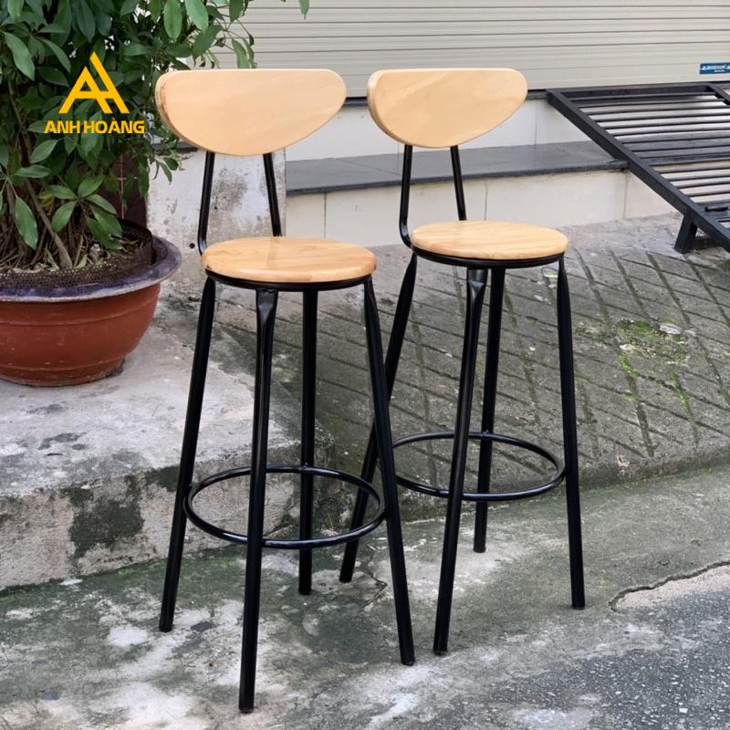 💥 Ghế Đẩu - Quầy bar 75 - loại màu gỗ giá xưởng 1 chiếc cũng giao mới 💯 chịu lực 100kg bảo hành 12 tháng lỗi đổi ngay