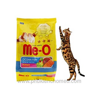 Thức ăn Me-O cho mèo con dùng cho mèo từ 4-12 tháng - Vị cá biển gói 400gr và 1.1kg