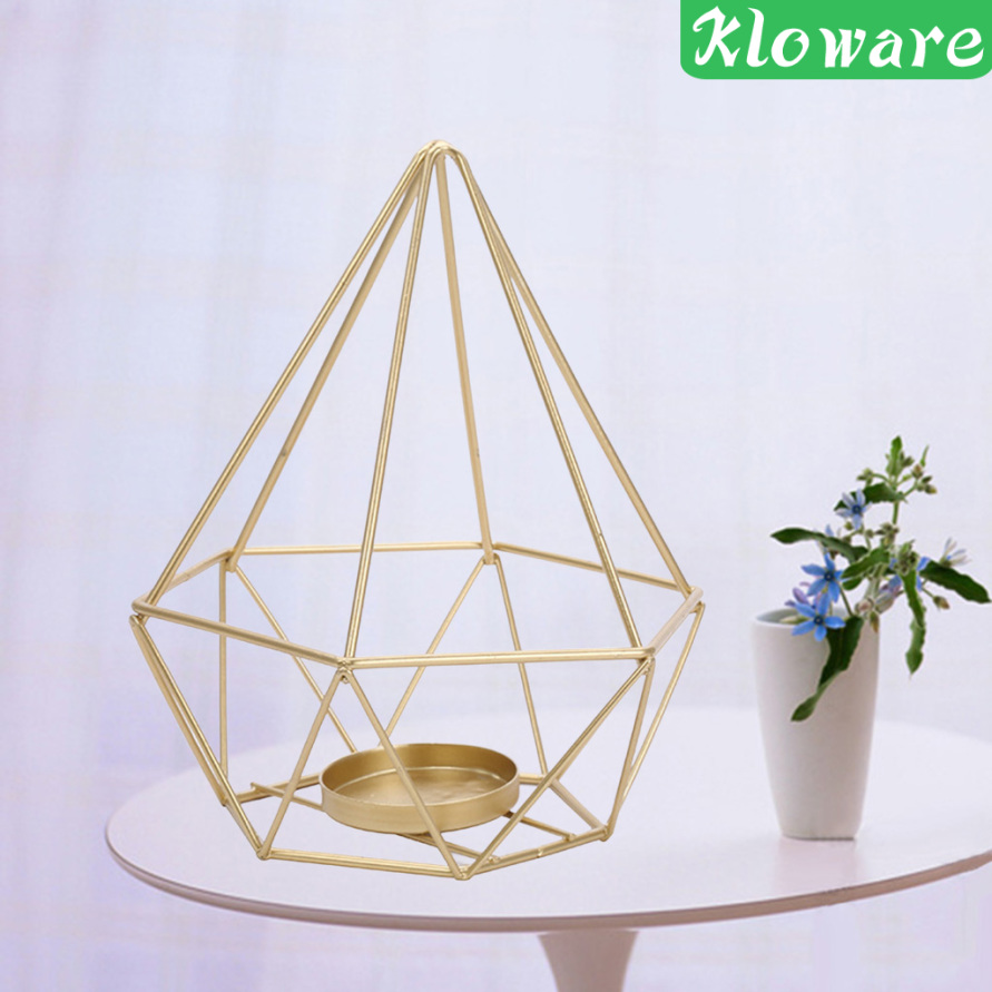 Giá Để Nến Bằng Sắt Kiểu Dáng Hình Học