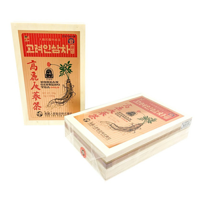 Trà sâm Hàn Quốc hộp gỗ 300g - 100 gói