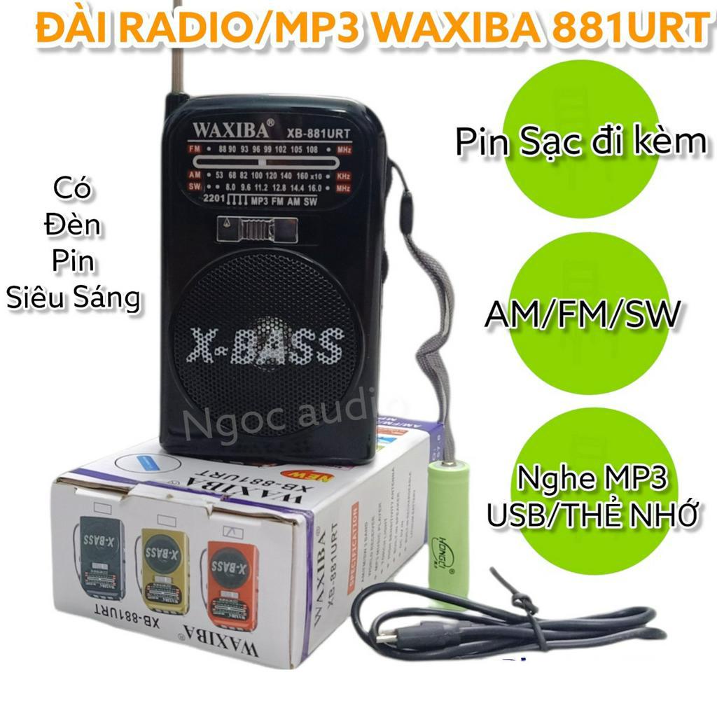 Đài Radio FM Mini, Đài Radio Cho Người Già Waxiba XB-881URT Cao Cấp NHỎ GỌN TIỆN LỢI