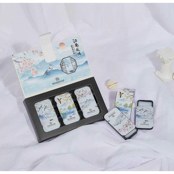 Hộp 3 vị nước hoa khô 3 mùi hương siêu hot nội địa Trung | Thế Giới Skin Care