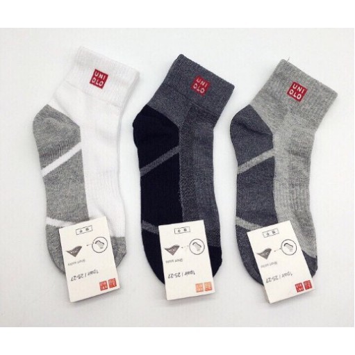 Combo 5 đôi tất Uniquilo cổ cao xuất Nhật cao cấp