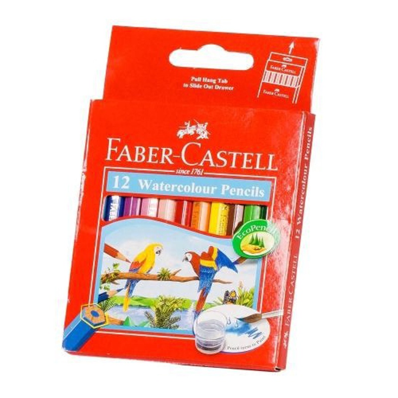 Faber-Castell-114461-Chì Màu Nước Parrot - 12 Màu Ngắn