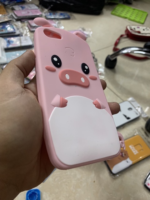 Ốp lưng Vivo Y55, Y81/Y83  dẻo hình heo 3D kute