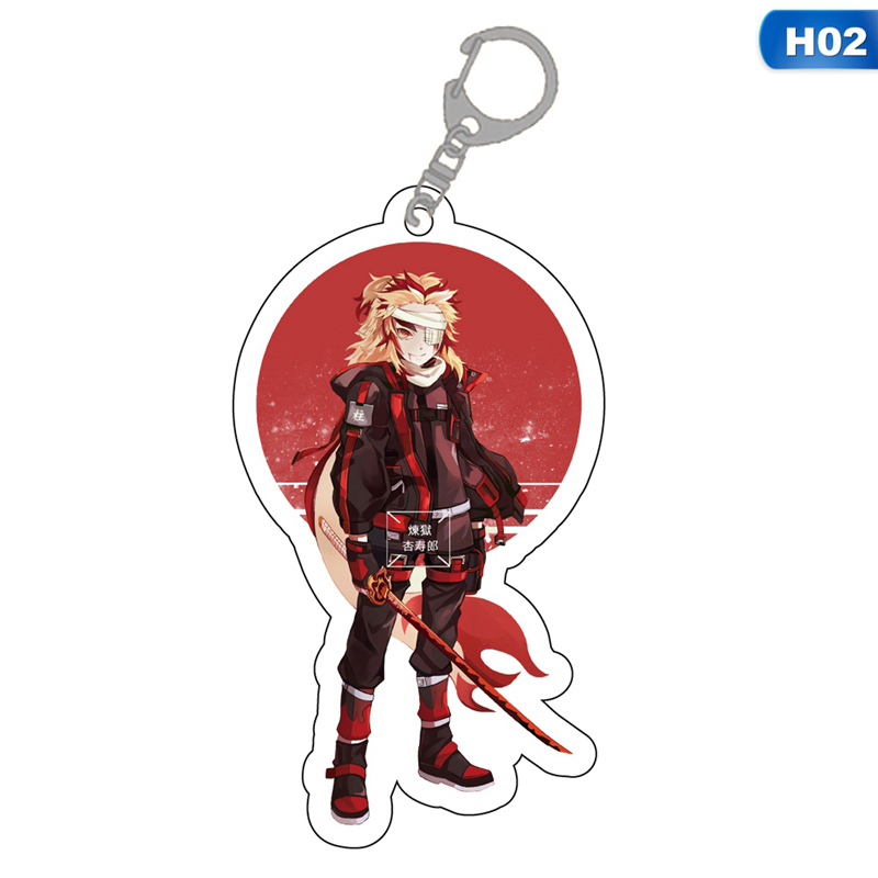 Móc khóa acrylic họa tiết nhân vật trong Demon Slayer: Kimetsu no Yaiba