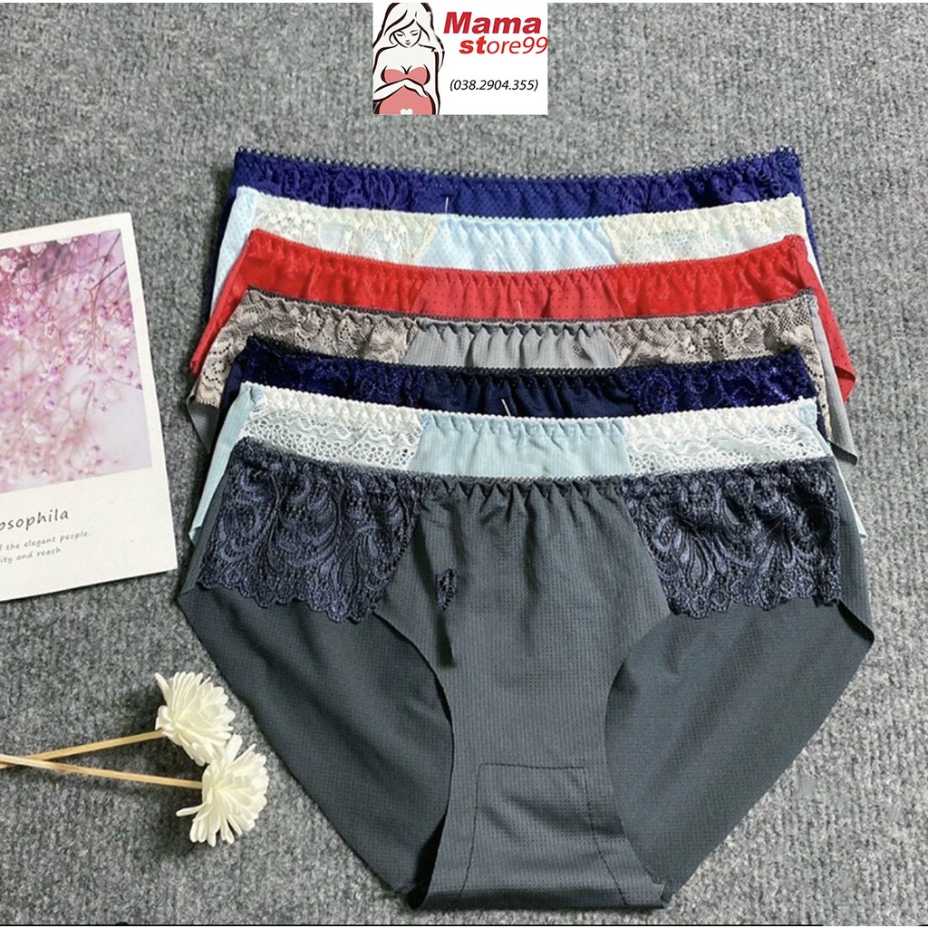 Quần Lót Su Phối Ren Chip Bầu Big Size Siêu Co Giãn,Thấm Hút Mồ Hôi V0096 Mama Store99