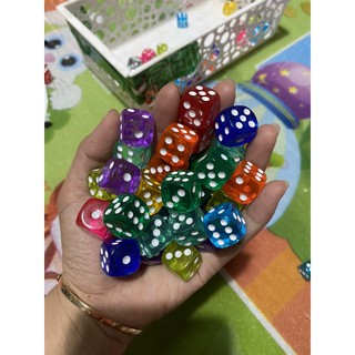 [Set 10]Xúc xắc xí ngầu nhựa 1,6cm chọn mầu