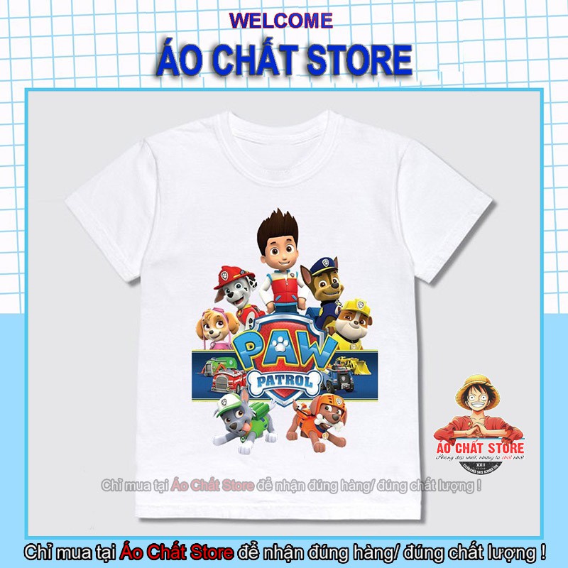 (SALE RẺ) BST Áo thun trẻ em in hình Đội Chó cứu hộ siêu đẹp | Áo PAW Patrol siêu cute