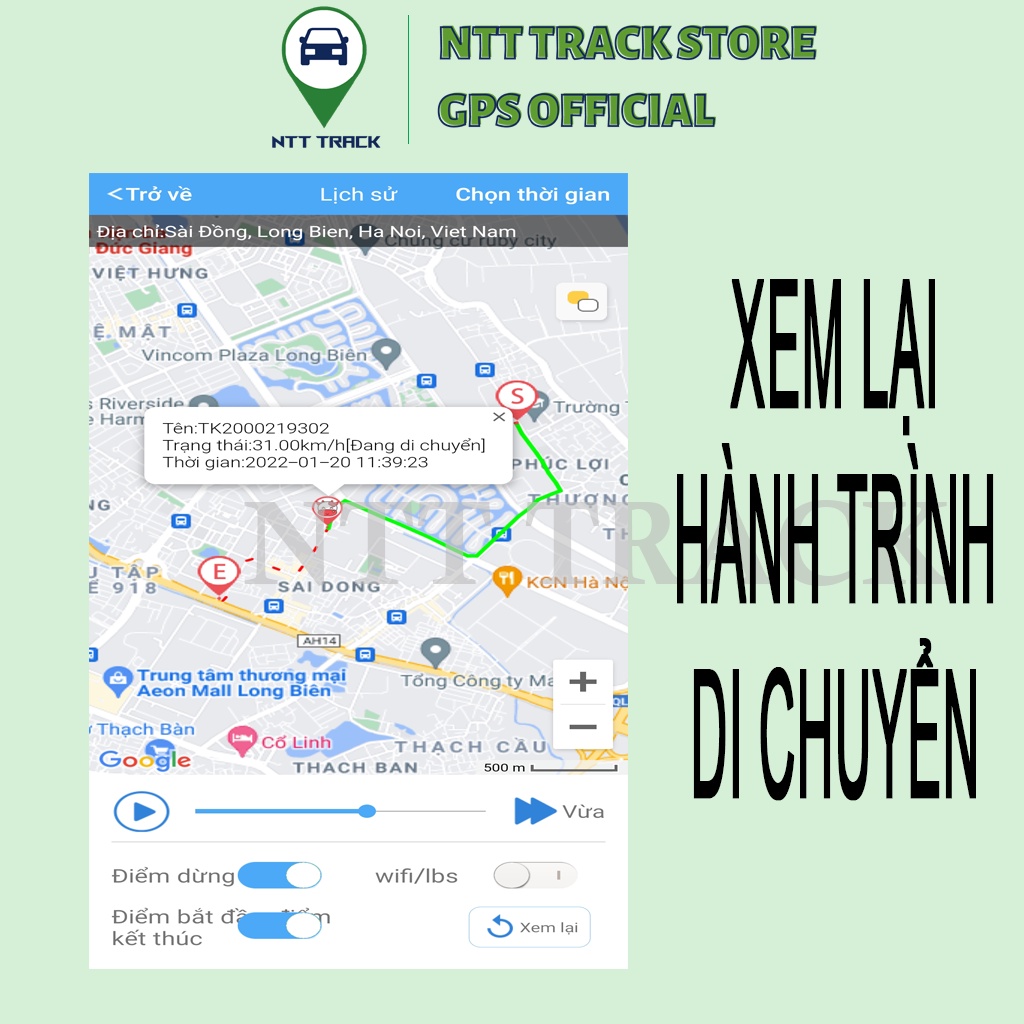 Định vị không dây mini NTT202C gps giám sát hành trình xe máy ô tô trẻ em từ xa - ntttrack