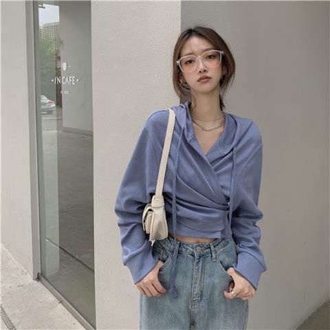 COZOK Áo Hoodie tay dài form rộng kiểu Hàn Quốc hợp thời trang