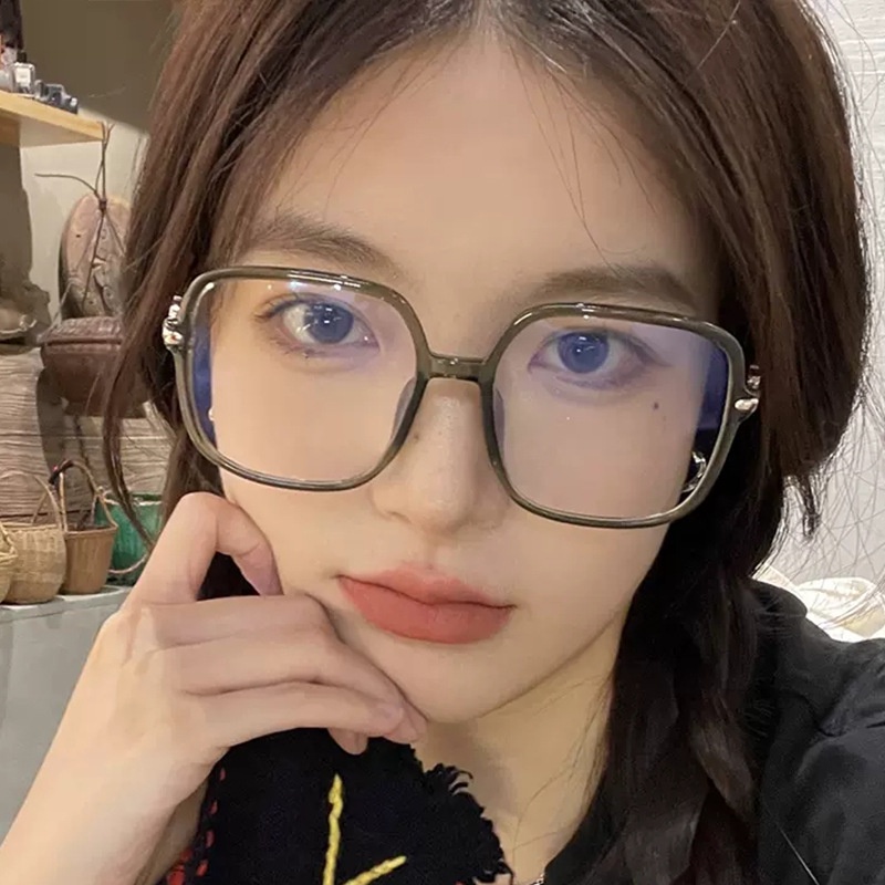 Mắt Kính Gọng Vuông Oversized Chống Bức Xạ TR90