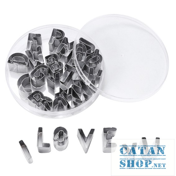 ❤️FREESHIP❤️ Set 26 Khuôn cắt bánh Cookie hình chữ cái , khuôn tạo hình bánh Cookie kiểu dáng đáng yêu, xinh xắn