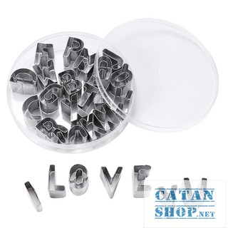 Set 26 Khuôn cắt bánh Cookie hình chữ, khuôn tạo hình bánh Cookie kiểu dáng đáng yêu, xinh xắn