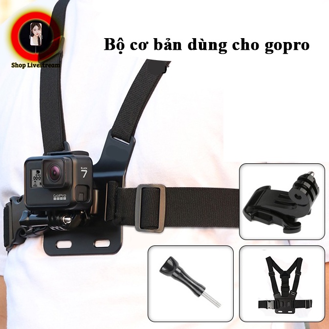 Đai dây đeo ngực dùng cho gopro điều chình khi đi xe đạp, xe máy