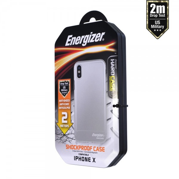 Ốp lưng chống sốc 2m cho iPhone X trong suốt Energizer - ENCOSPIP8TR