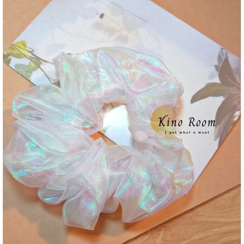 Scrunchie hologram - Cột Tóc Cá Tính ( Ảnh Thật)
