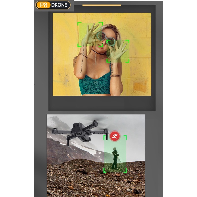 Flycam P8,Máy bay điều khiển từ xa P8 - Pro Camera 4K HD kết nối wifi qua Smart phone có cảm biến chống va chạm 4 chiều