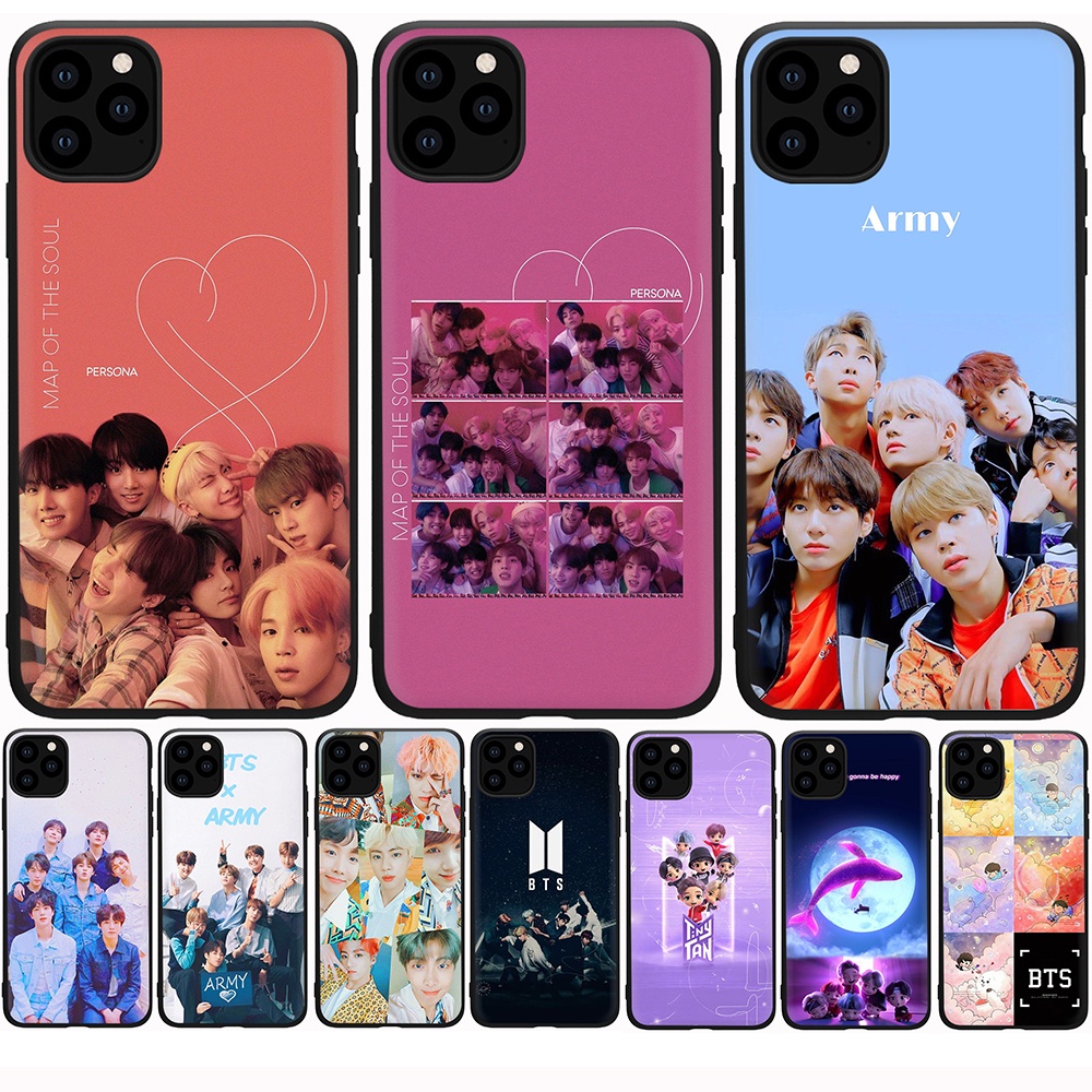 Ốp Điện Thoại Silicon In Hình Bt21 BTS Cho iPhone 6/6S/7/8/6 Plus/6S Plus/7 Plus/8 Plus