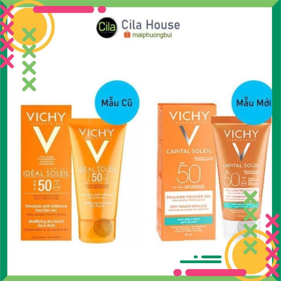 [ FREESHIP ]-[ CAO CẤP ]-Kem Chống Nắng Vichy Emusion Ideal Soleil SPF50 Mattifying Face Fluid Dry Touch 𝕕𝕤 | BigBuy360 - bigbuy360.vn