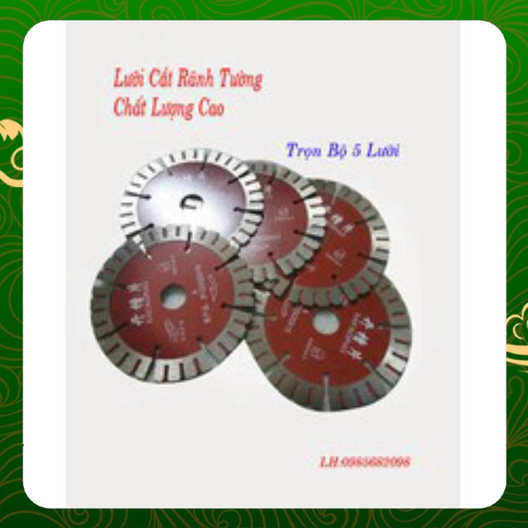 LƯỠI CẮT ĐA NĂNG-LƯỠI CẮT CHO MÁY CẮT RÃNH TƯỜNG 125MM BỘ 5 LƯỠI