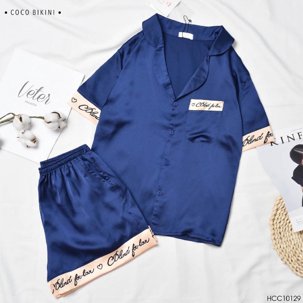 [Mã WARN20 giảm 20k đơn 150k] 𝑪𝑶𝑪𝑶 𝑩𝑰𝑲𝑰𝑵𝑰 Bộ Đồ Ngủ - Đồ Mặc Nhà Lụa Satin ( VCC20007 ) | BigBuy360 - bigbuy360.vn