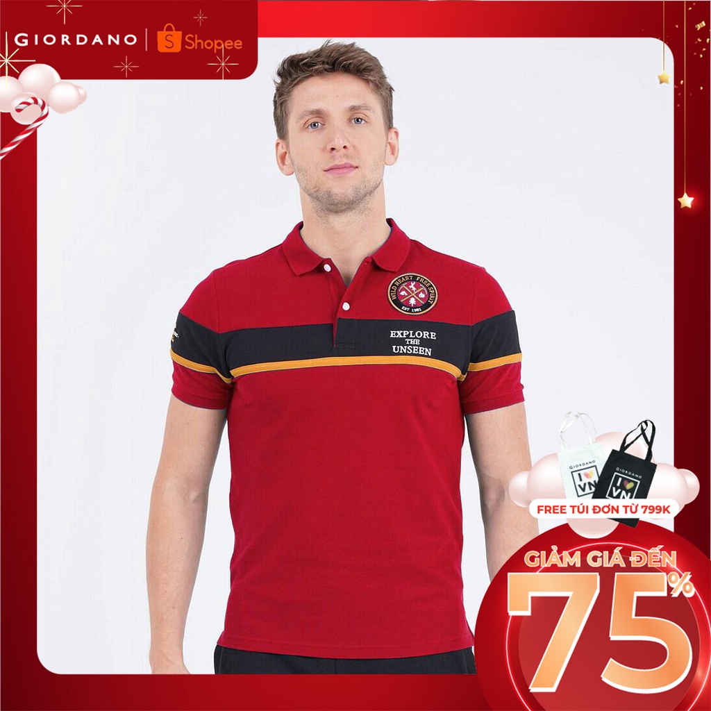 Áo Thun Nam Thematic Polo Giordano 01018402 | BigBuy360 - bigbuy360.vn