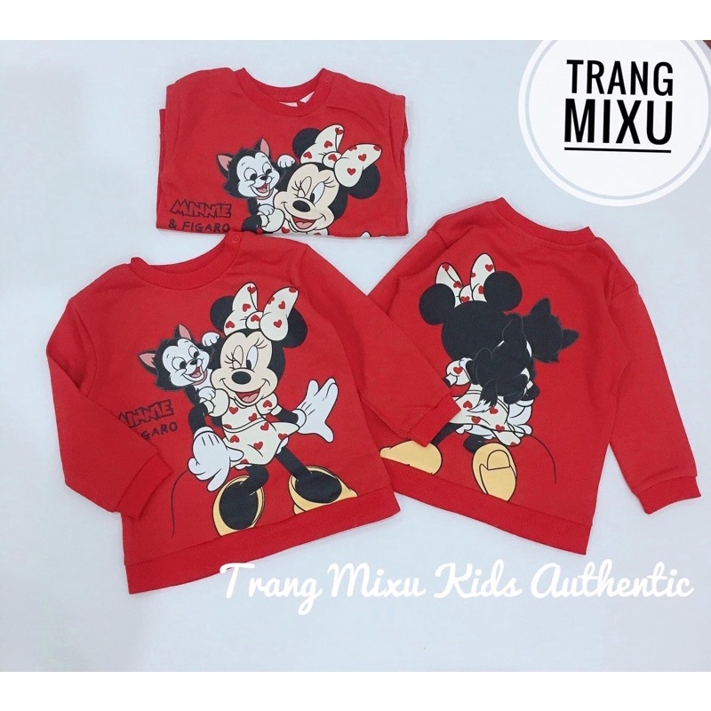 Áo mickey đỏ tết gái HM Aut