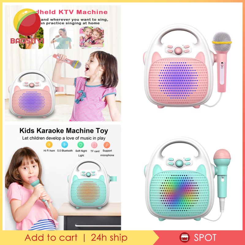 [Baosity1] Loa Bluetooth Hát Karaoke Với 1 Micro Đồ Chơi Di Động Thích Hợp Làm Quà Tặng Sinh Nhật / Lễ