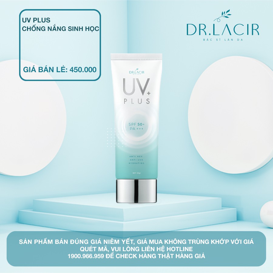 Kem Chống Nắng Sinh Học UV PLUS Dr Lacir 60ml | BigBuy360 - bigbuy360.vn