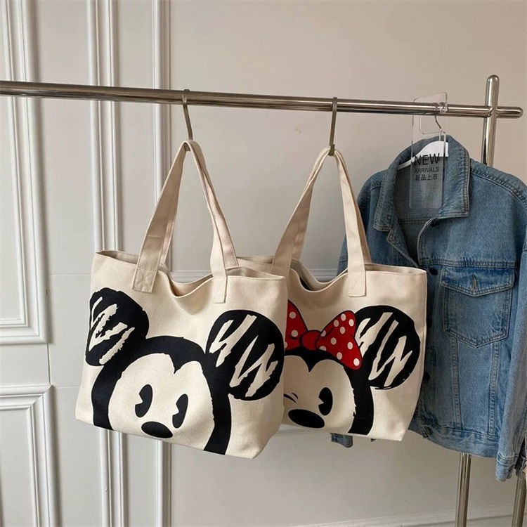Túi Xách Canvas In Họa Tiết Hoạt Hình Phong Cách Nhật Bản