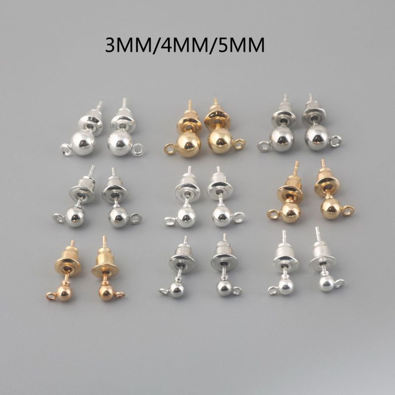 Bộ 50 đầu gắn bông tai DIY tiện dụng