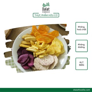 Rau củ sấy thập cẩm không đường 5 loại xuất khẩu Nhật Bản - Túi 500g