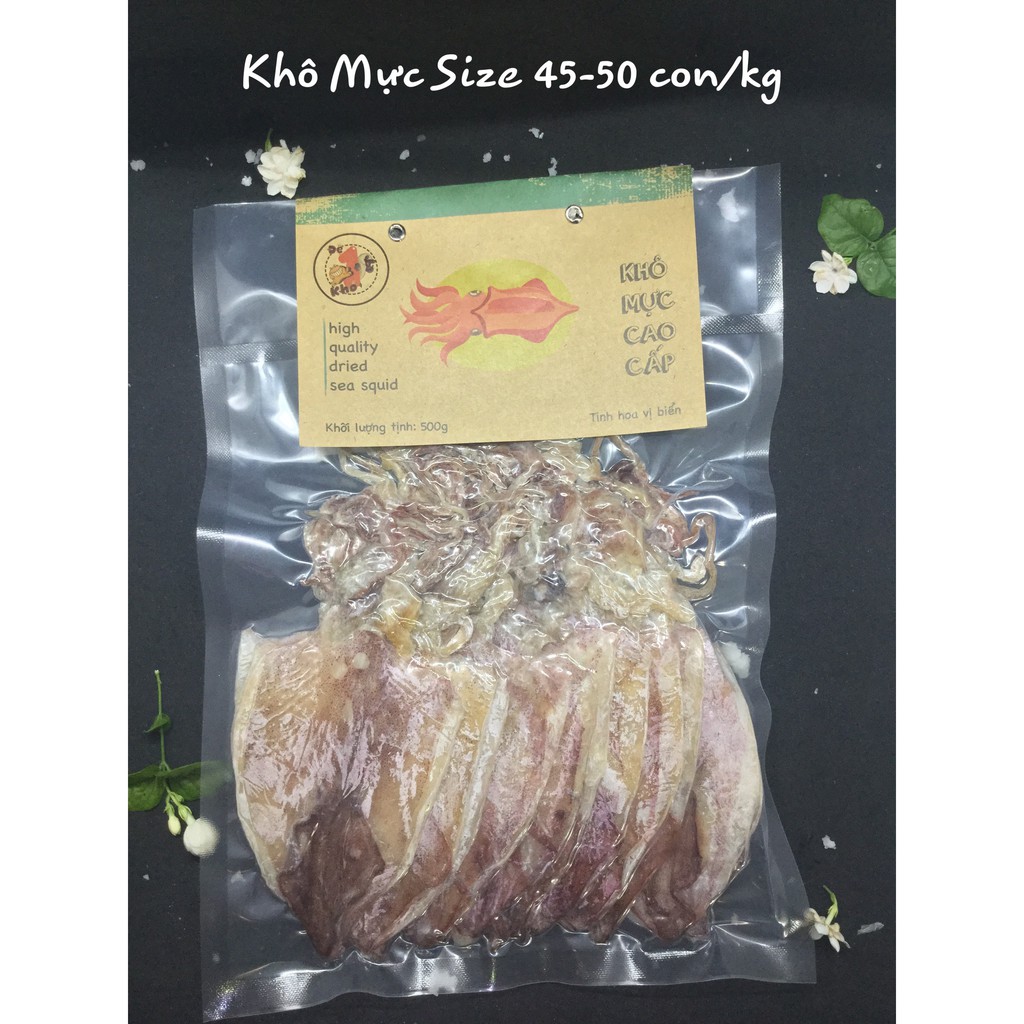 Mực Khô Câu ĐỆ NHẤT KHÔ Size 30-35 con/kg 500g, Hàng Cao Cấp Xuất Khẩu Dày Ngọt Thơm Ngon, Hàng Mới, Đặc Sản Phan Thiết