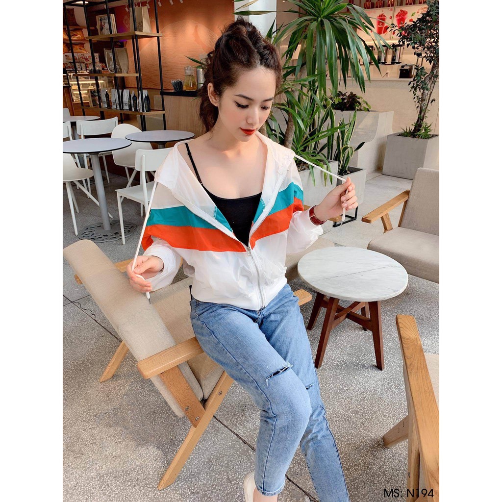 Áo khoác dù cầu vồng cực hot ảnh thật | BigBuy360 - bigbuy360.vn