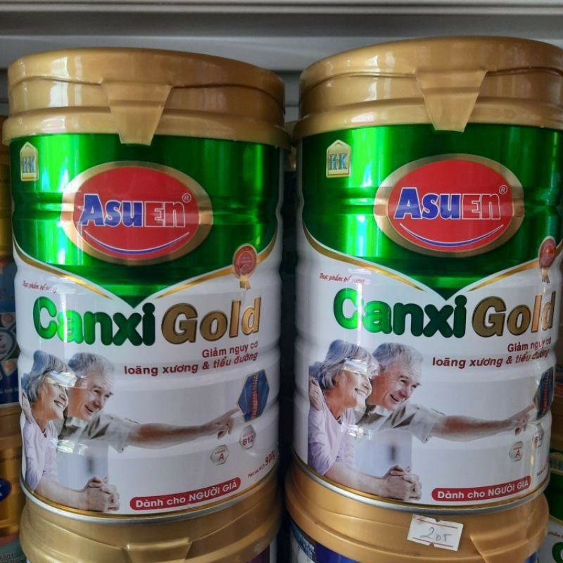 sữa asuen canxi gold 900g dinh dưỡng cho người già loãng xương