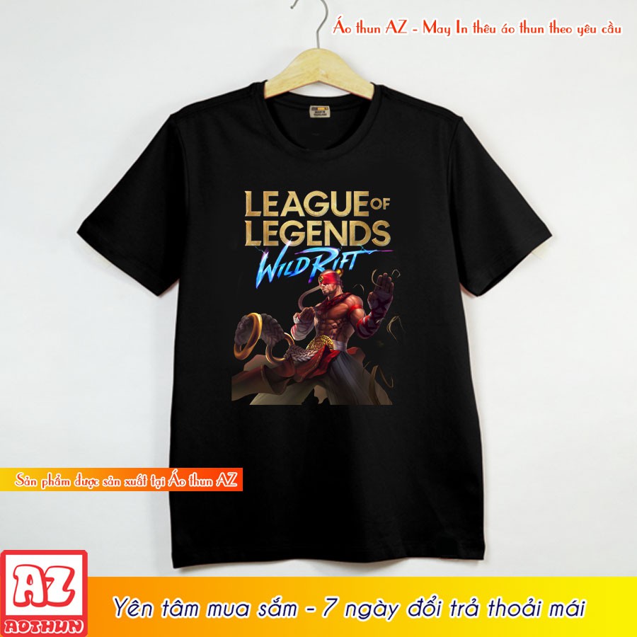 Áo thun game Liên Minh Tốc Chiến in hình Lee Sin LMHT M2858