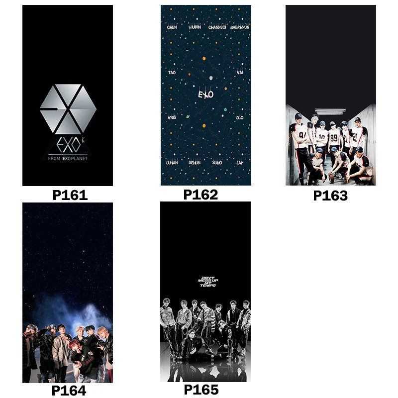 EXO k-pop collage silicone Painting Case Vivo 1601 1603 1606 1609 1610 1611 1713 1714 1716 1718 1719 1723 1726 1724 1801 1808 1812