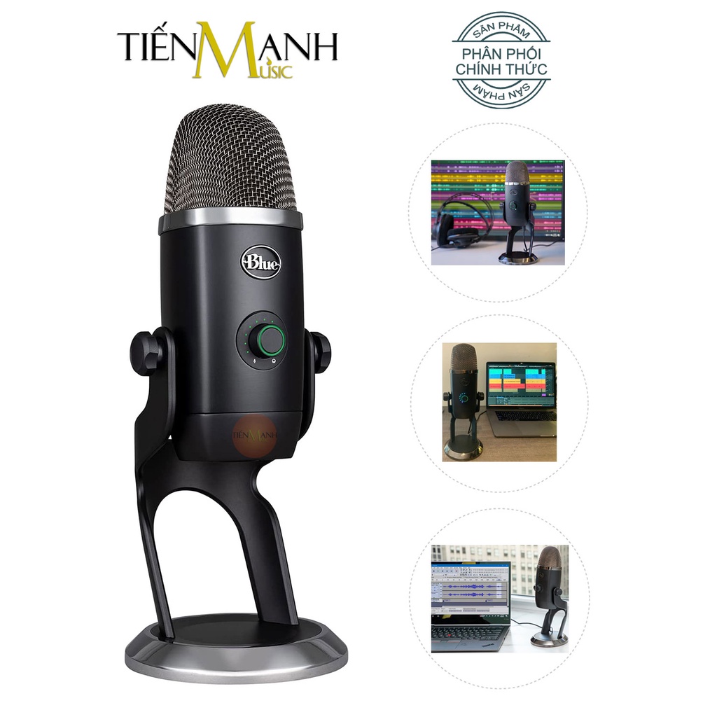 [Chính Hãng] Micro Blue Yeti X USB Condenser - Mic Thu Âm Podcast, Livestream, Radio, ASMR Microphone Phòng Thu Studio